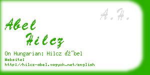 abel hilcz business card